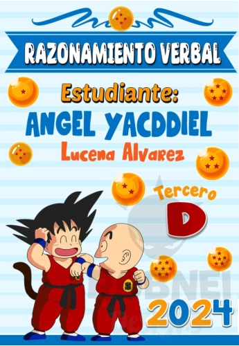 Razonamiento Verbal Caratula Dragon Ball Z